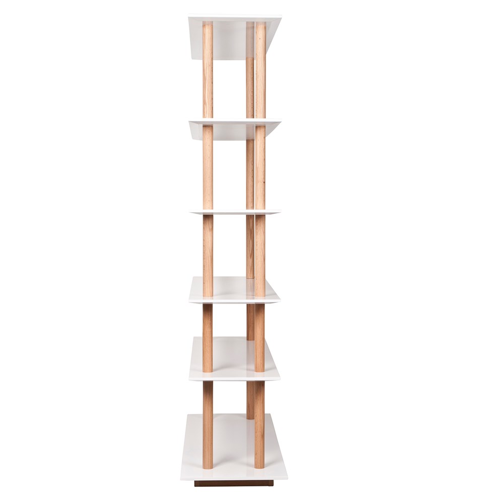 Zuiver High On Wood Bookshelf With Scandinavian Solid Oak Legs - Zuiver ...