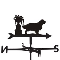 Product photograph of Weathervane In Clumber Spaniel Design - Medium Cottage from Cuckooland