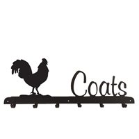 Coat Rack in Cockerel Design