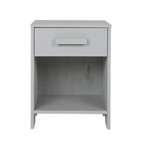Product photograph of Dennis Bedside Table With Drawer In Concrete Grey By Woood from Cuckooland