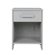 Dennis Bedside Table with Drawer in Concrete Grey by Woood