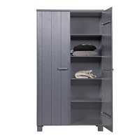 Product photograph of Dennis Wardrobe In Steel Grey By Woood from Cuckooland