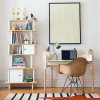 Product photograph of Oeuf Brooklyn Height Adjustable Desk In White Birch from Cuckooland
