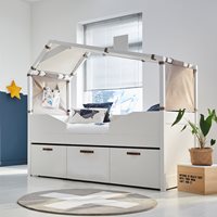 Product photograph of Cool Kids Hut Cabin Bed With Surf Canopy from Cuckooland
