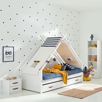 Product photograph of Cool Kids Superhero Tipi Bed from Cuckooland