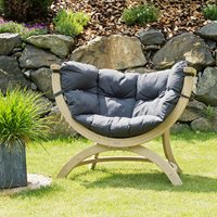 Product photograph of Siena Uno Garden Chair In Weatherproof Anthracite from Cuckooland