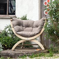 Product photograph of Siena Uno Garden Chair In Weatherproof Taupe from Cuckooland