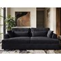 SOLACE+CO Drew 3 Seater Charcoal Chenille Sofa
