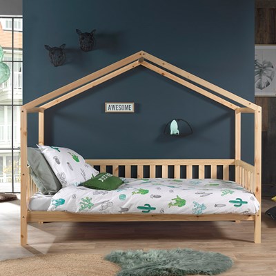 Storeinuk Single Bed Frame 3FT Bedstead Kids Child Teenagers Bedroom Furniture Grey 