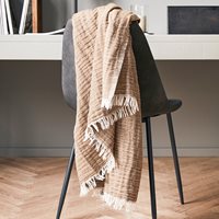 Product photograph of House Doctor Alice Throw - Brown from Cuckooland