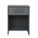 Dennis Bedside Table with Drawer in Steel Grey by Woood