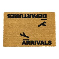 Artsy Doormats Arrivals and Departures Door Mat