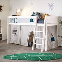 Product photograph of Lifetime Dino Kids Luxury Mid Sleeper Bed - Lifetime Whitewash from Cuckooland