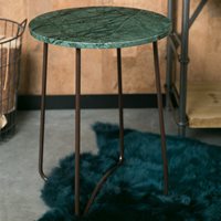 Dutchbone Emerald Marble Side Table in Green