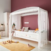 Product photograph of Lifetime Fairy Dust Four Poster Bed - Lifetime Whitewash from Cuckooland