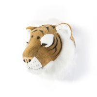 Product photograph of Felix The Tiger Kids Plush Animal Head Wall Decor from Cuckooland
