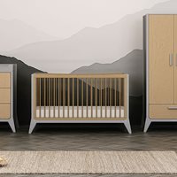 Product photograph of Snuzfino Cot Bed - Slate Grey from Cuckooland