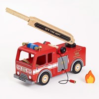 Le Toy Van Budkins Wooden Fire Engine Set with Fireman
