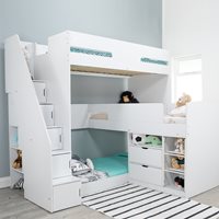 Product photograph of Oscar Triple Bunk Bed By Flair Furnishings from Cuckooland