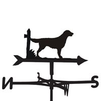 Weathervane in Flat Coat Dog Design 