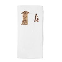 Product photograph of Snurk Furry Friends Fitted Cot Sheet - 120 X 60cm from Cuckooland