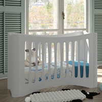 Product photograph of Mathy By Bols Fusion Adjustable Baby Cot - Mathy White from Cuckooland