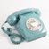 GPO 746 Retro Rotary Dial Phone in French Blue