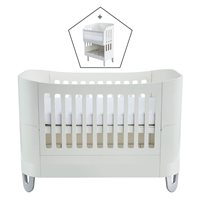 Product photograph of Gaia Baby Serena Complete Sleep Cot Bed Co-sleep - White from Cuckooland
