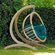 Globo Garden Hanging Chair & Stand in Green