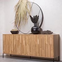 Product photograph of Woood Gravure Large Sideboard - Ash Espresso from Cuckooland