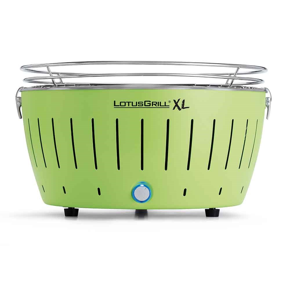 lotus grill bbq in green with free lighter gel & charcoal : :  Jardín