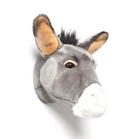 Product photograph of Francis The Donkey Kids Plush Animal Head Wall Decor from Cuckooland