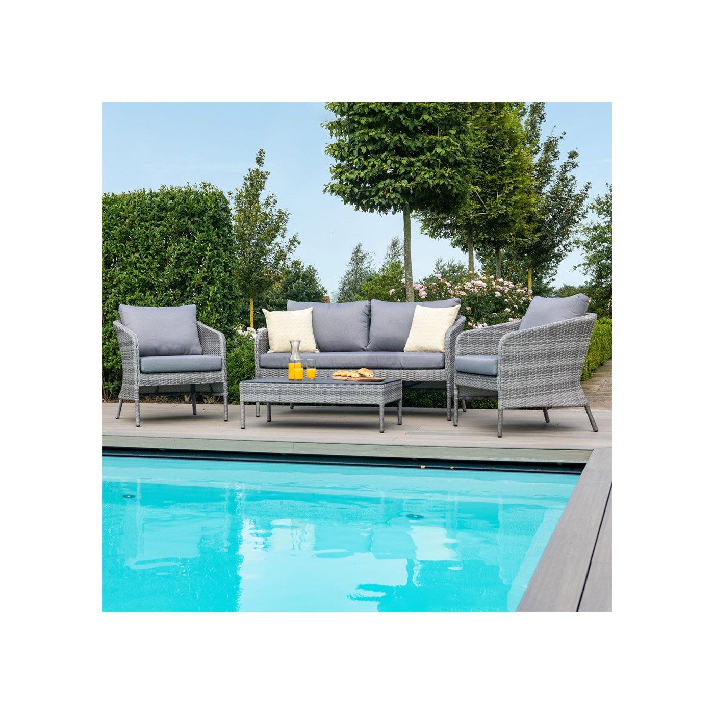 Maze Rattan Santorini 2 Seat Sofa Set - Maze Rattan | Cuckooland