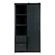 Barn Cabinet with Sliding Door in Black by Woood