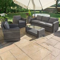 Product photograph of Maze Rattan Victoria 3 Seat Sofa Set from Cuckooland