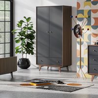 Vox Mid 2 Door Wardrobe with Storage 