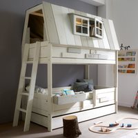 Product photograph of Lifetime Adventure Hangout Kids Bunk Bed - Lifetime Whitewash from Cuckooland
