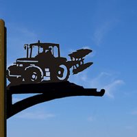 Hanging Basket Bracket in Ploughing Tractor Design 