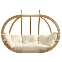 Globo Royal Garden Hanging Chair in Natura Cream