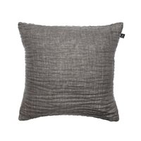 Product photograph of Himla Hannelin 50x50cm Linen Cushion - Charcoal from Cuckooland