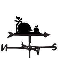 Product photograph of Weathervane In Hedgehog Design - Medium Cottage from Cuckooland