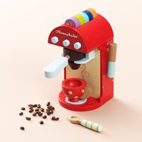 Le Toy Van FSC Wooden Honeybake Cafe Machine with Milk Frother