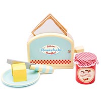 Le Toy Van Wooden Honeybake Toaster Set with Pop Up Function