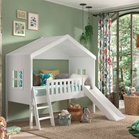 Product photograph of Vipack Kids House Bed With Ladder And Slide from Cuckooland