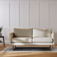 Hutch Rise Textured Weave 3 Seater Sofa in a Box with Curve Arms 