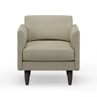 Hutch Rise Textured Weave Armchair in a Box with Curve Arms 
