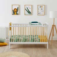 Product photograph of Ickle Bubba Coleby Scandi Classic Cot Bed And Cot Top Changer - Scandi Grey Pine from Cuckooland