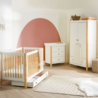 Product photograph of Ickle Bubba Tenby Classic 3 Piece Furniture Set And Under Drawer - Scandi White from Cuckooland