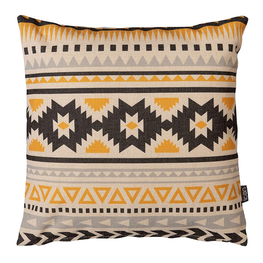 Icon Boho Aztec Ochre Outdoor Cushion - Beanbag Bazaar | Cuckooland