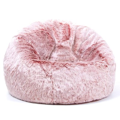 Dropshipping 7ft Giant Fur Bean Bag Cover Living Room Furniture Big Round  Soft Fluffy Faux Fur BeanBag Lazy Sofa Bed Coat - AliExpress
